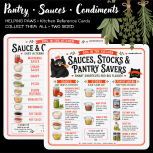 PANTRY, SAUCE & CONDIMENTS • KITCHEN REFERENCE CARD