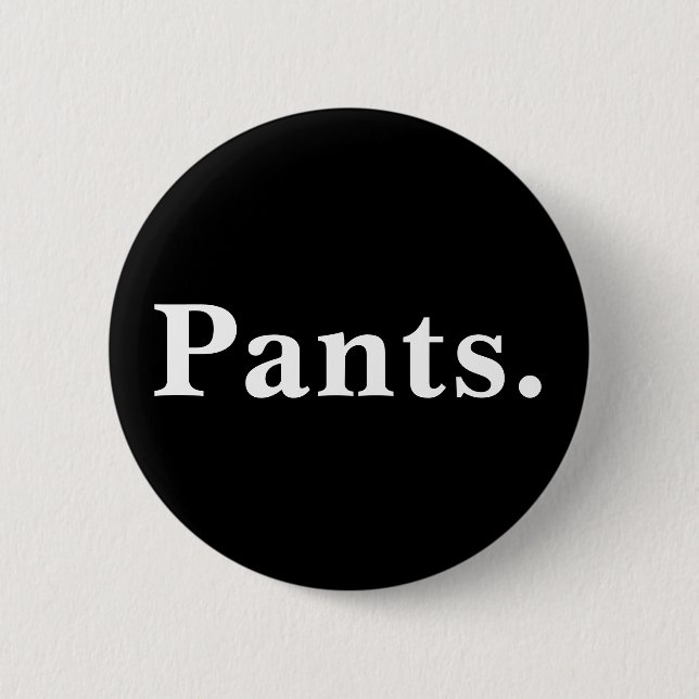 Pants one word minimalism design button (Front)