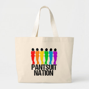 Pantsuit Nation Rainbow Women Large Tote Bag