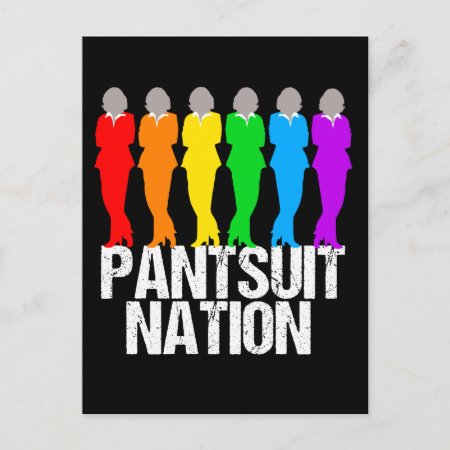 Pantsuit Nation Rainbow Women Postcard
