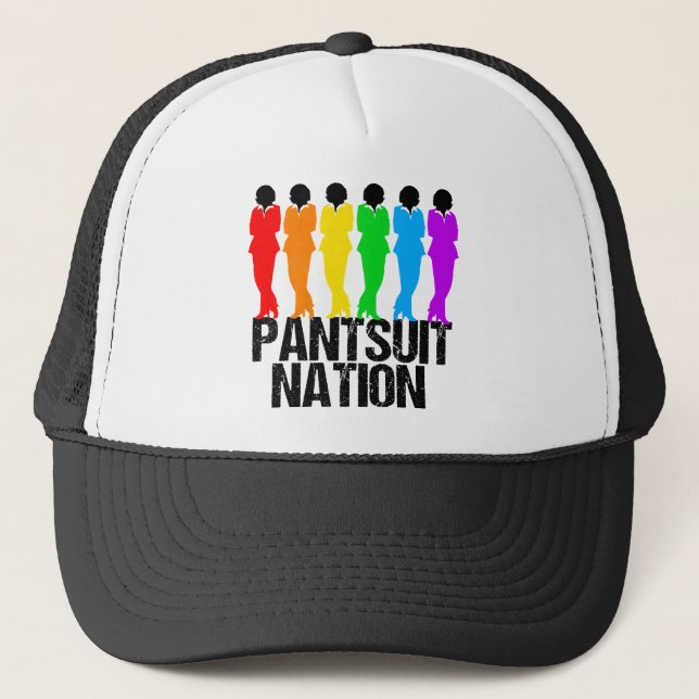 Pantsuit Nation Rainbow Women Trucker Hat (Front)