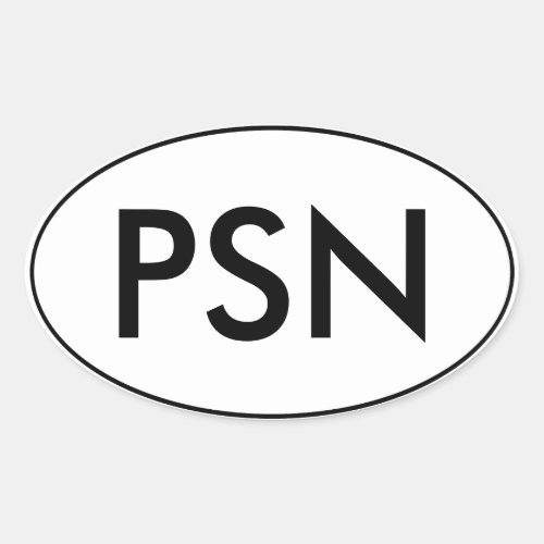 PantsuitNation Oval Car Sticker  PSN  Pantsuit