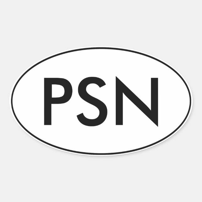 PantsuitNation Oval Car Sticker | PSN | Pantsuit (Front)
