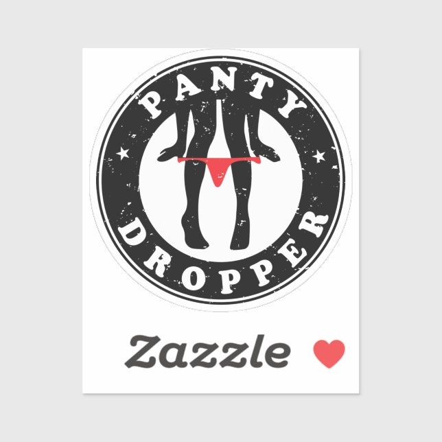 Panty Dropper Custom-Cut Vinyl Sticker (Sheet)
