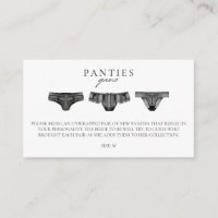 Panty Game Cards, Guess the Panties Bachelorette Party Game