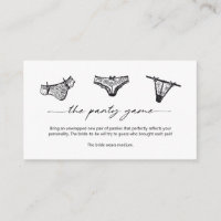Panty Game Panties Please Insert Card