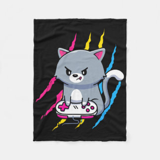 Panual Gaymer Geek Pride Lgbt Video Game Lover Gif Fleece Blanket