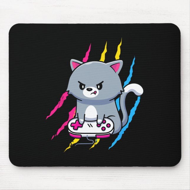 Panual Gaymer Geek Pride Lgbt Video Game Lover Gif Mouse Pad (Front)
