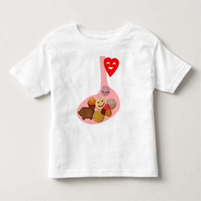 PANza llena, corazón contento Toddler T-shirt (Front)