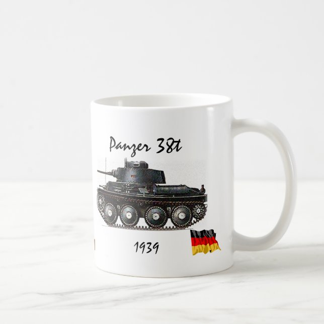 Panzer 38t -WW II Tank Coffee Mug (Right)