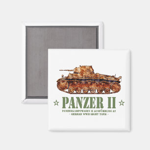 Panzer II A2 World War Two German Light Tank WWII Magnet