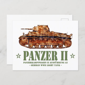 Panzer II A2 World War Two German Light Tank WWII Postcard