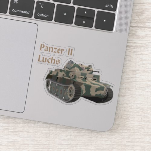 Panzer II Luchs German WW2 Battle Tank Sticker