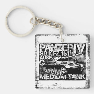 Panzer IV Square (double-sided) Keychain