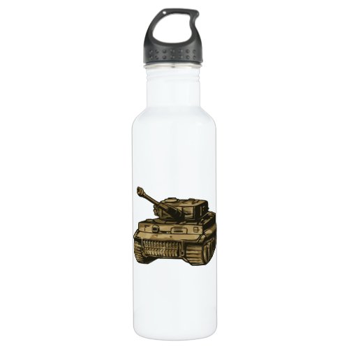Panzer tank stainless steel water bottle