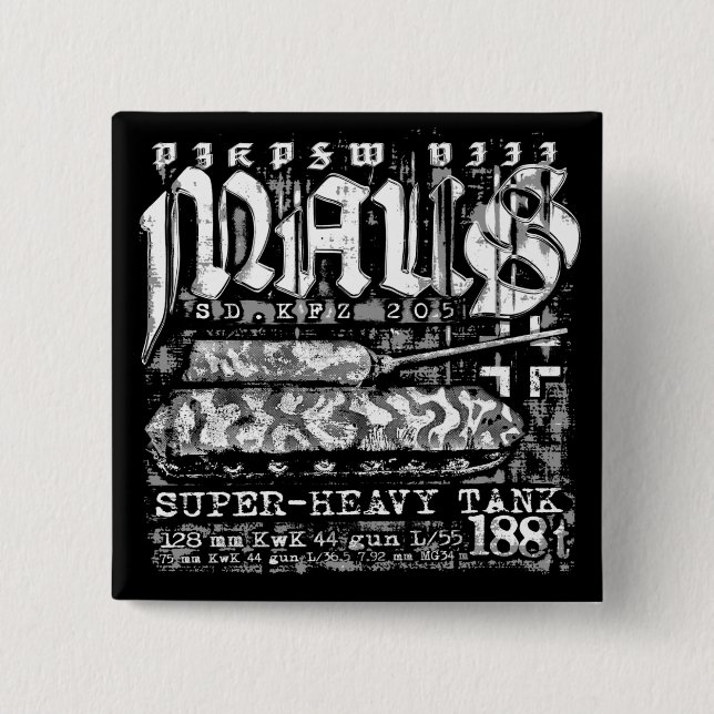 Panzer VIII Maus Button (Front)