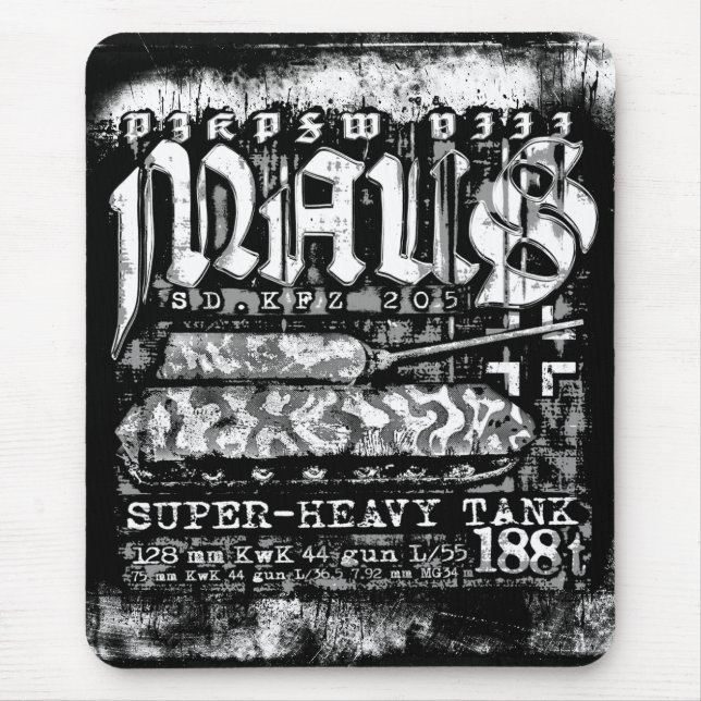 Panzer VIII Maus Mouse Pad (Front)