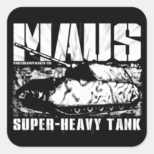 Panzer VIII Maus Square Sticker