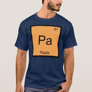 Paola Name Chemistry Element Periodic Table T-Shirt