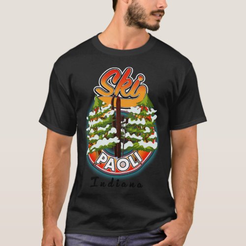 Paoli Indiana USA ski T_Shirt