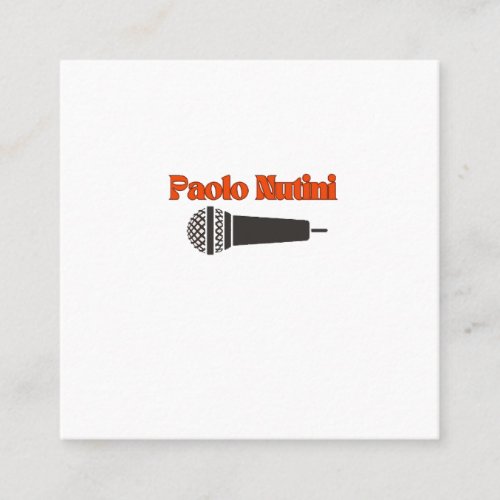 Paolo Nutini Square Business Card
