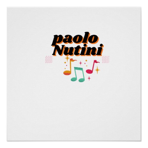 Paolo Nutini with Music Poster