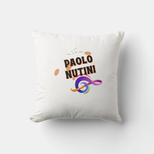Paolo Nutini with Music Throw Pillow
