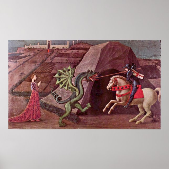 Paolo Uccello - St George and the Dragon Poster (Front)