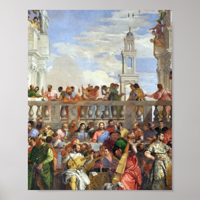 Paolo Veronese - The Wedding At Cana 1563 Poster (Front)
