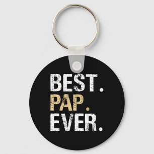 Pap Gift From Granddaughter Grandson Best Pap Keychain