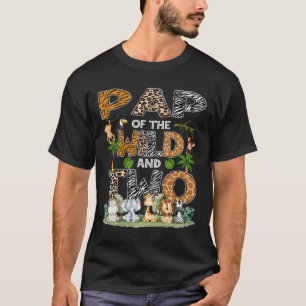 Pap Of The Wild And Two Zoo Safari Jungle Birthday T-Shirt