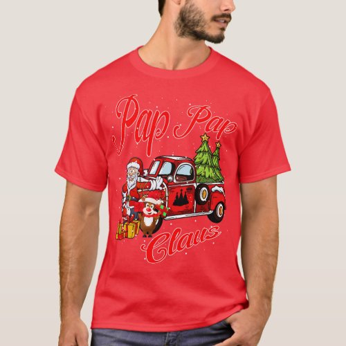 Pap Pap Claus Santa  Christmas Funny Awesome Gift T_Shirt