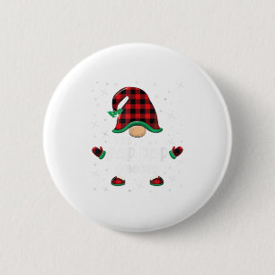 Pap Pap Gnome Buffalo Plaid Matching Ch Button