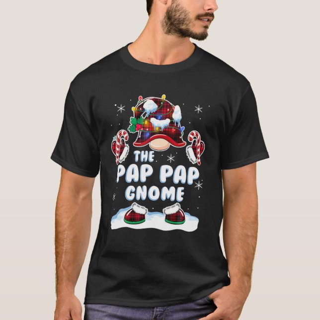 Pap Pap Gnome Xmas Family Matching Group Christmas T-Shirt (Front)
