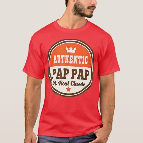 Pap Pap Grandpa  PapPap Fathers Day Tee 
