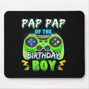 Pap Pap Of The Birthday Boy Matching Video Gamer T Mouse Pad