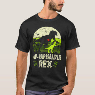 Pap Papssaurus T Rex Dinosaur Pap Paps Saurus Fami T-Shirt