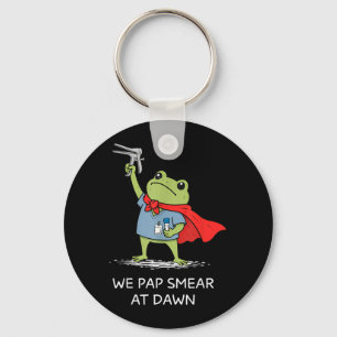 Pap Smear At Dawn Funny Frog Speculum Obgyn Nurse Keychain