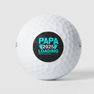 Papa 2025 Loading parenthood Dad To Be  Golf Balls