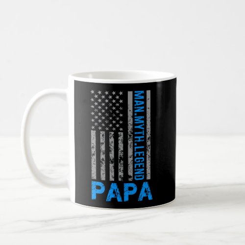 Papa American Flag Man Myth Legend Coffee Mug