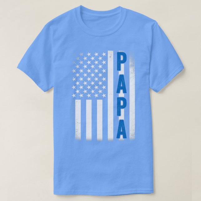PAPA American Flag Shirt Fathers Day 2020 (Design Front)