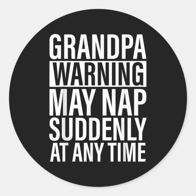 Papa Art For Grandpa From Grandkids Father's Day P Classic Round Sticker (Front)