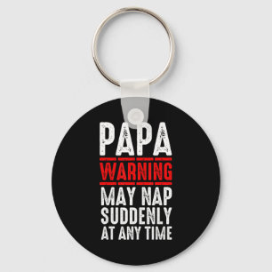 Papa Art For Grandpa From Grandkids Father's Day P Keychain