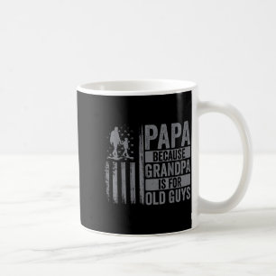 Papa Art For Grandpa Men From Grandkids Granddaugh Coffee Mug
