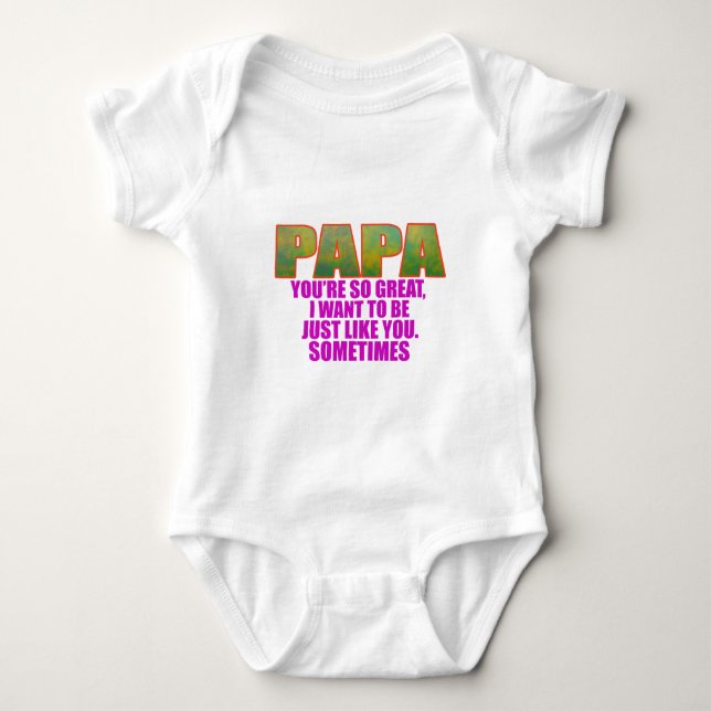 Papa Baby Bodysuit (Front)
