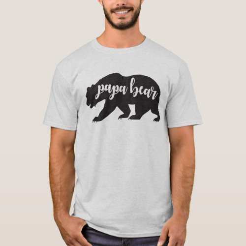 Papa Bear 1st Birthday Matching T_Shirt