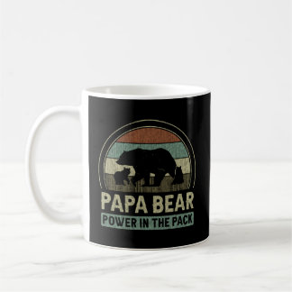 Papa Bear 2 Cubs 2 Dad Grandpa Father'S Day Coffee Mug