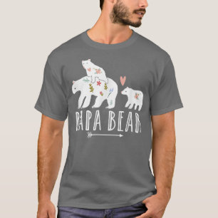 Papa Bear 2 Cubs Shirt Papa Bear Twin Papa 2 Kids