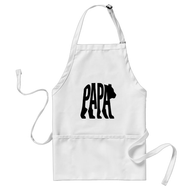 Papa Bear  Adult Apron (Front)