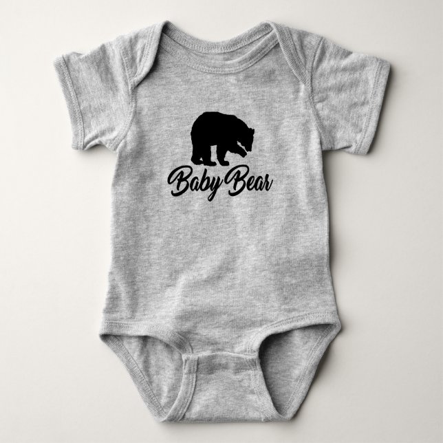PAPA BEAR BABY BEAR FATHER SON GIFT BABY BODYSUIT (Front)